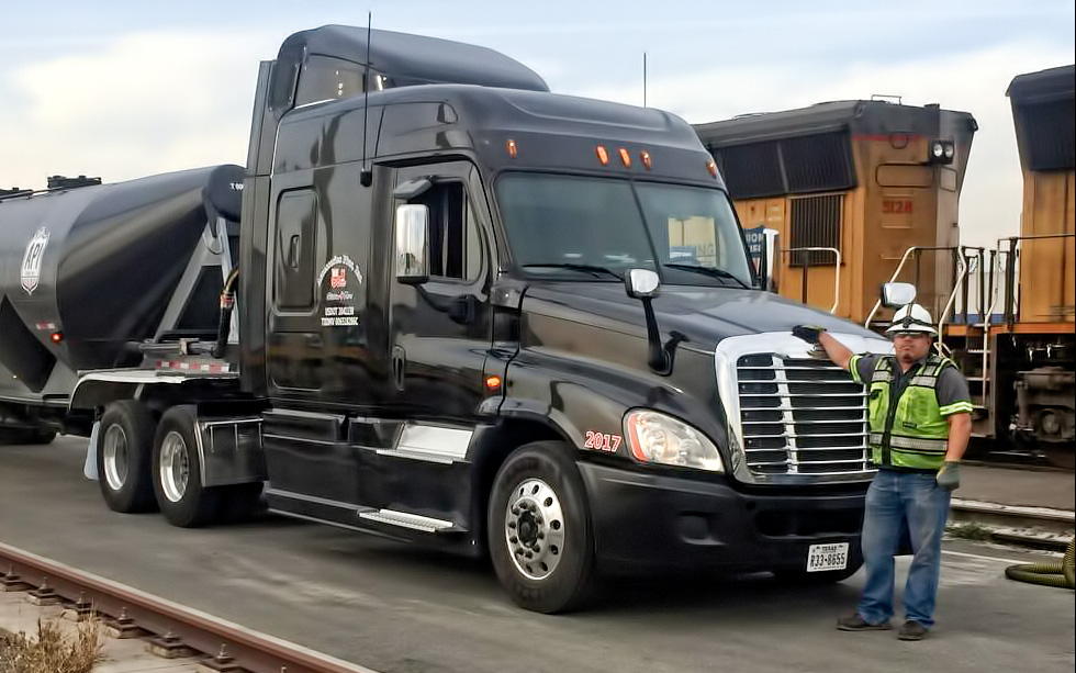 An Accessories Plus, Inc. sanding truck.