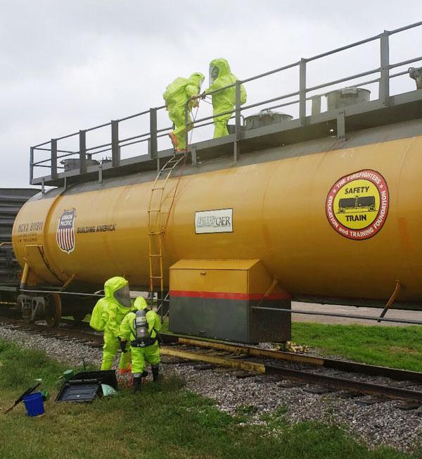 A training exercise tests frst responders’ readiness in Corpus Christi, Texas.