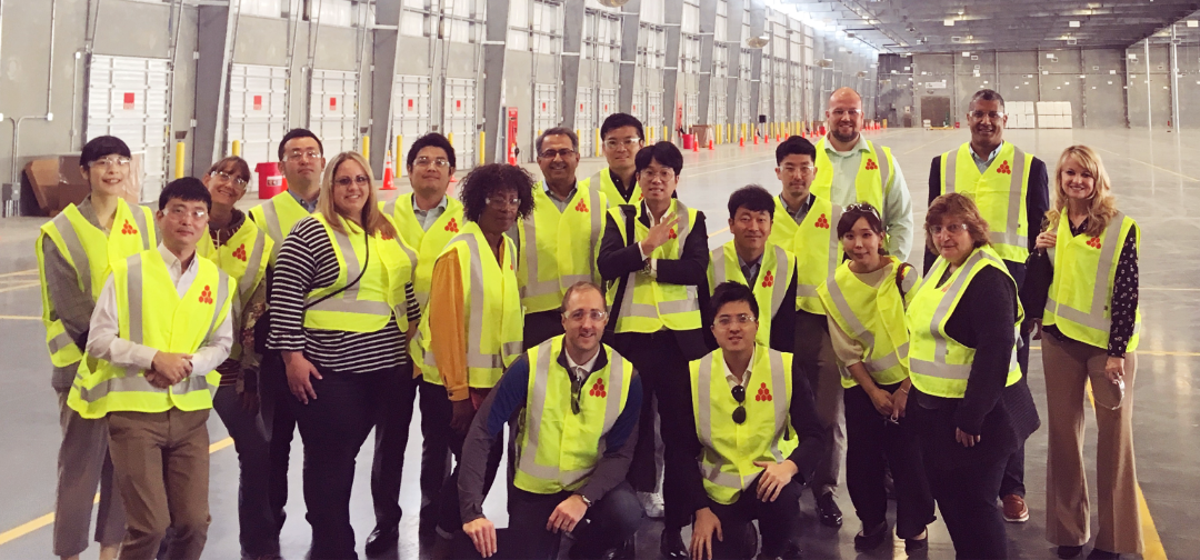 The International Intermodal Forum attendees visited Dallas, Texas, to see the new packaging facility where plastic pellets are loaded into intermodal containers and shipped overseas.