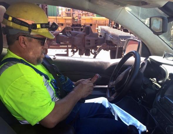 Carman Dave Cummings using MoBi in California’s Roseville Yard.