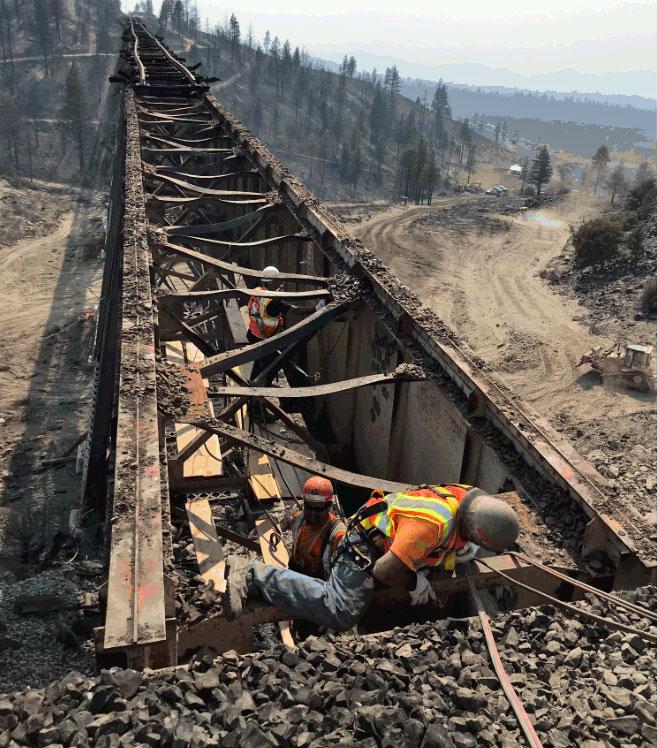Medium | Inside Track: Dry Canyon Bridge - crew working on new span