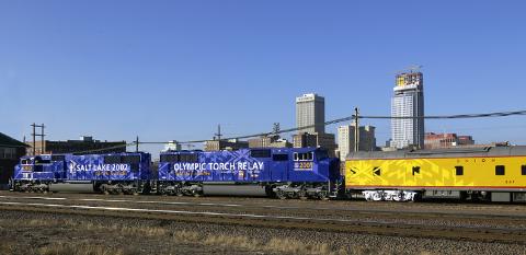 Small | 2002 Olympic Torch Relay Train - Omaha