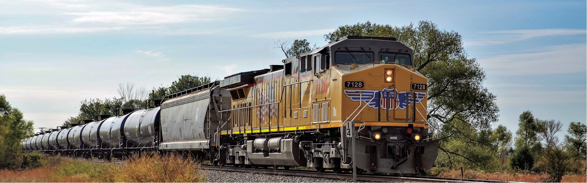 Union Pacific Train Hauling Carbon Dioxide
