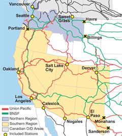 I-5 region map thumbnail