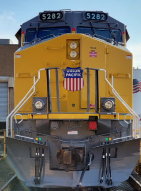 September 2022 Front View of UP Locomotive