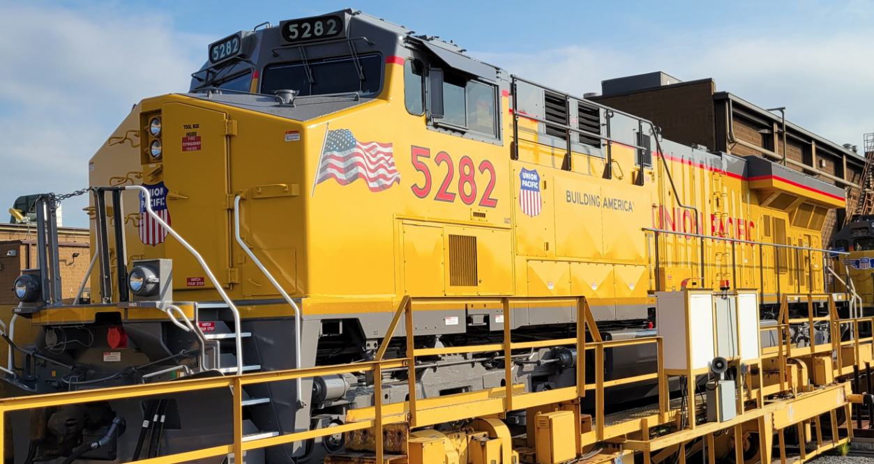 September 2022 Side View of UP Locomotive