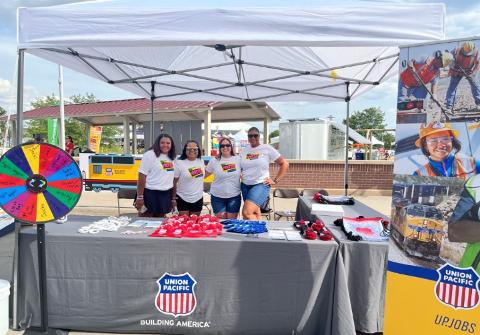 Medium | Union Pacific Careers booth at the 2022 Maha Festival
