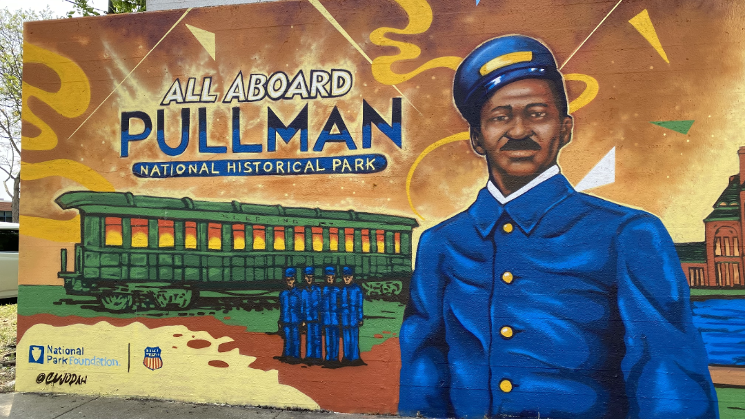 Mural at the Pullman National Historical Park | MR