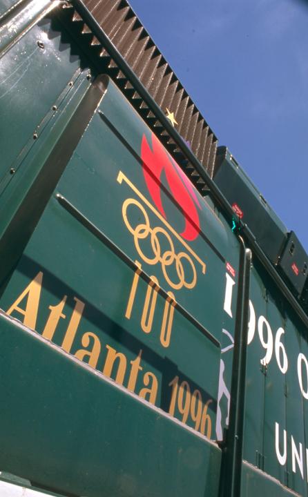 Medium | Heritage Fleet: Left side of Olympic 1996 locomotive