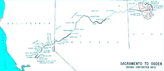 Sacramento to Ogden historical map thumbnail