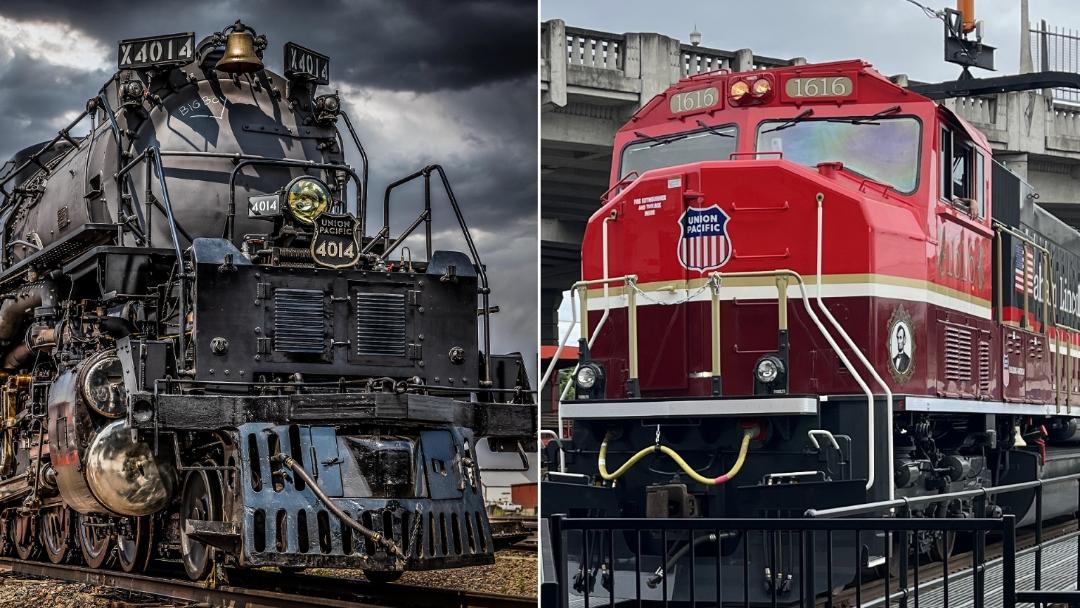 Big Boy locomotive No. 4014 and Lincoln Locomotive No. 1616 | MR
