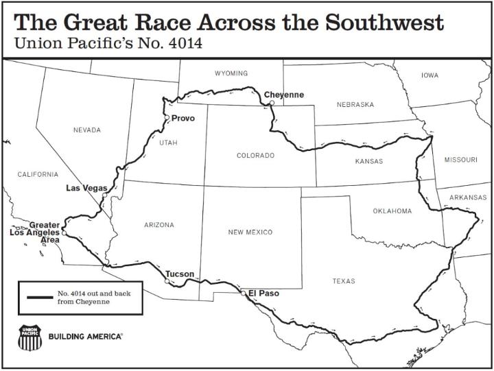 Small | Great Race Across the Southwest Route Map