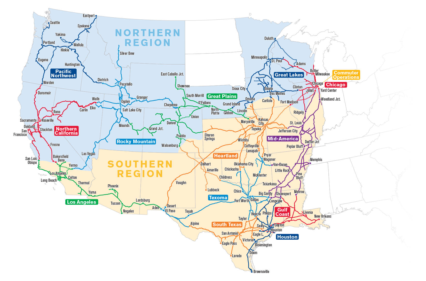 Texas Railroad System Maps