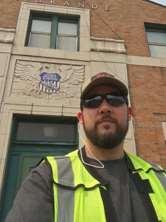 OMT James Sides at his temporary work location in La Grande, Oregon.