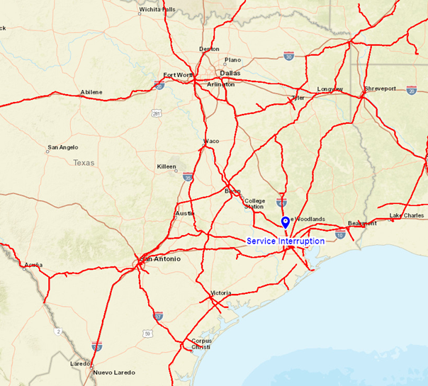 051523 Service Interruption Map | O