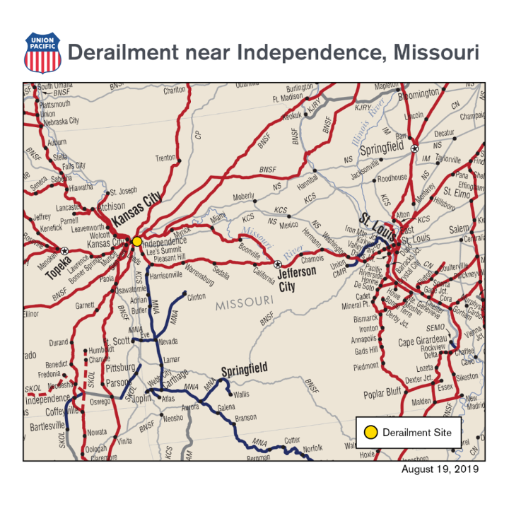Medium | Indepenendence Derailment Map 081919