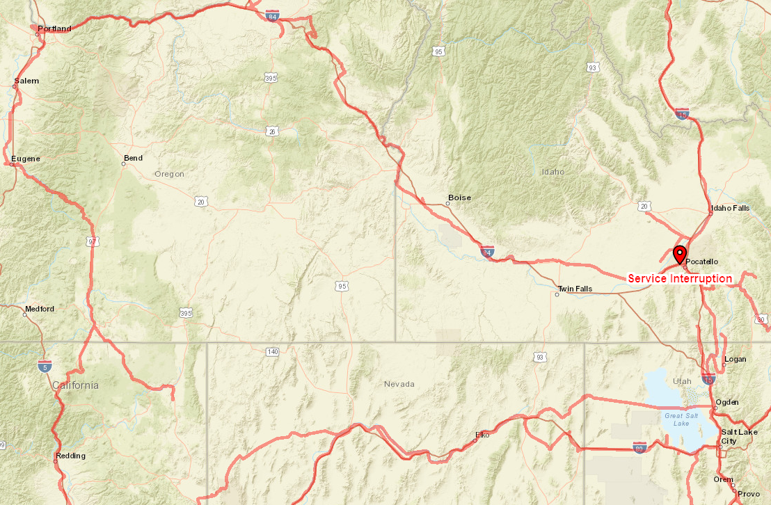 Original | Pocatello Service Interruption Map 601022
