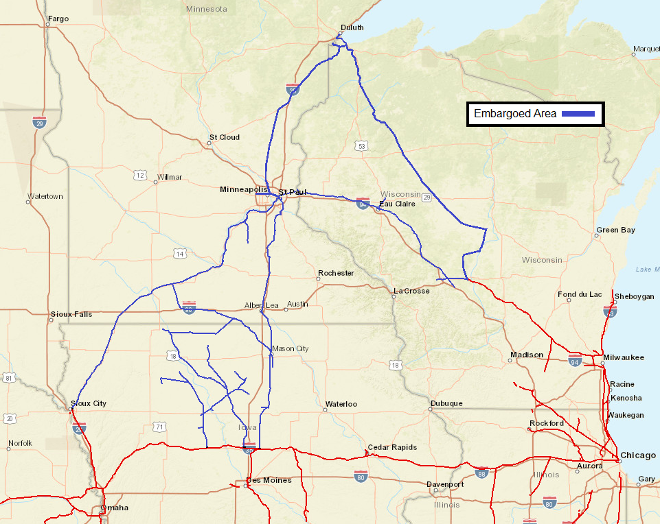 UP Embargo 130022 Map | O