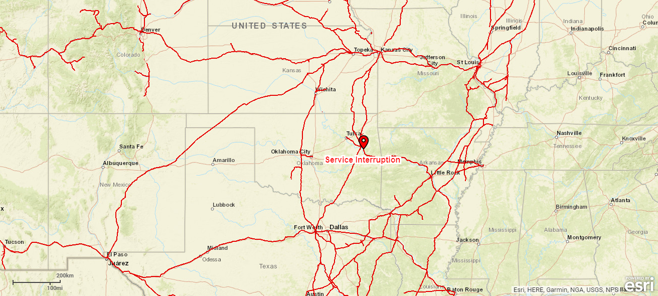 Muskogee Washouts Map 050922