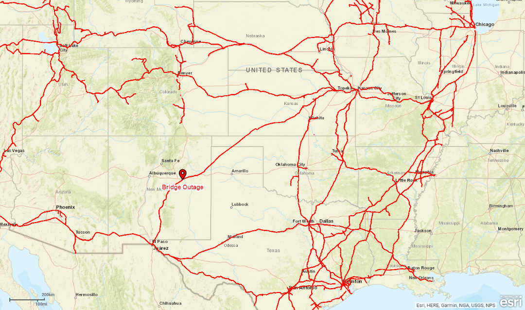 Bridge Outage Between Dalhart and El Paso, Texas | MR