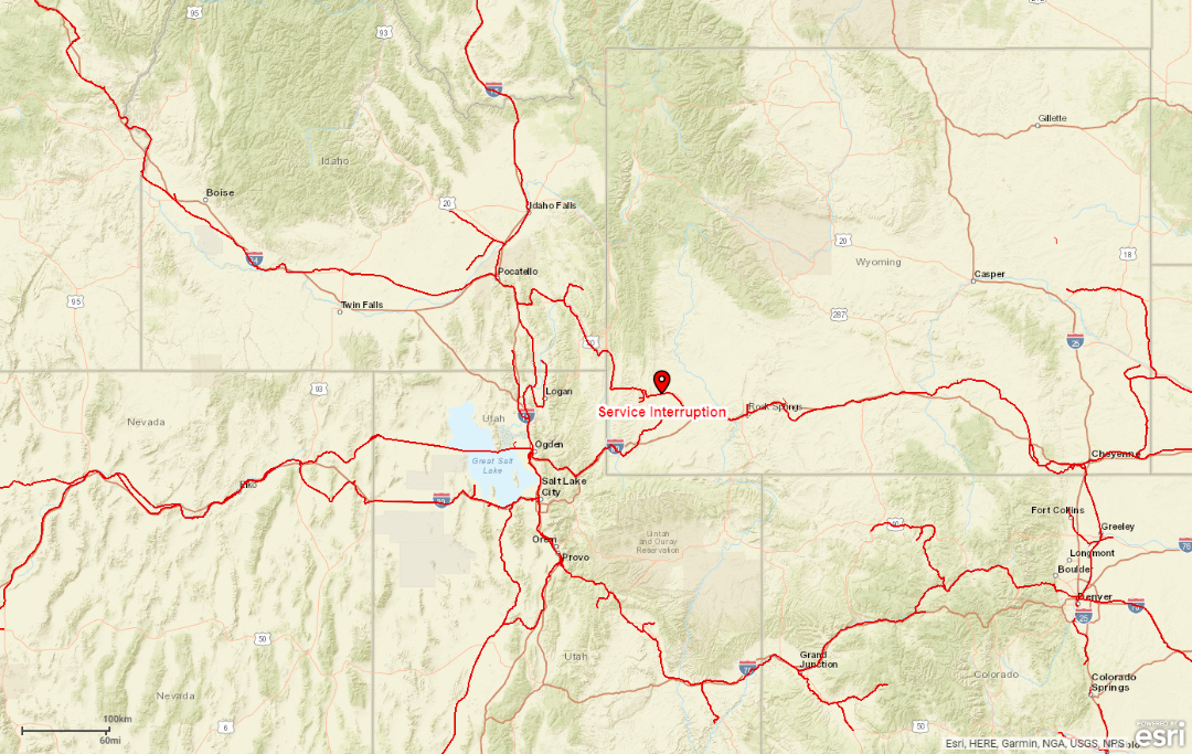 Medium Retina | Service Interruption West of Green River Wyoming