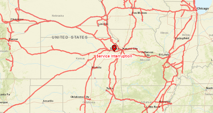 Medium Retina | Service Interruption Impacting Operations Near Lawrence Kansas