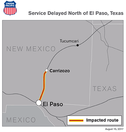 Original | Service Delayed North of El Paso, Texas