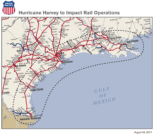 Original | Hurricane Harvey to Impact Rail Operations