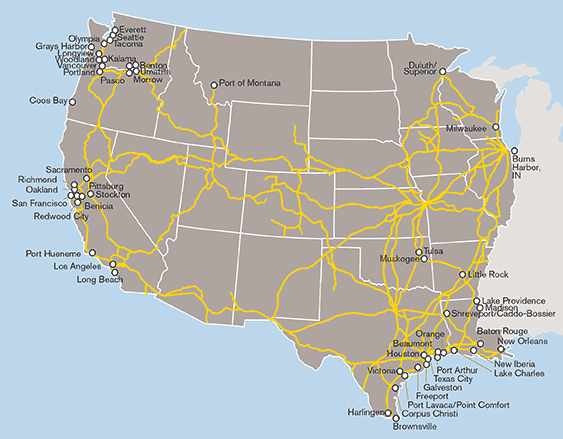 Large | Ports Map