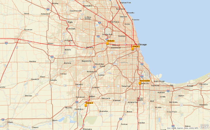 Medium | Intermodal Ramp Map Chicago Intermediate