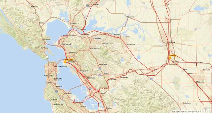 Medium | Intermodal Terminal Map - N. Cal