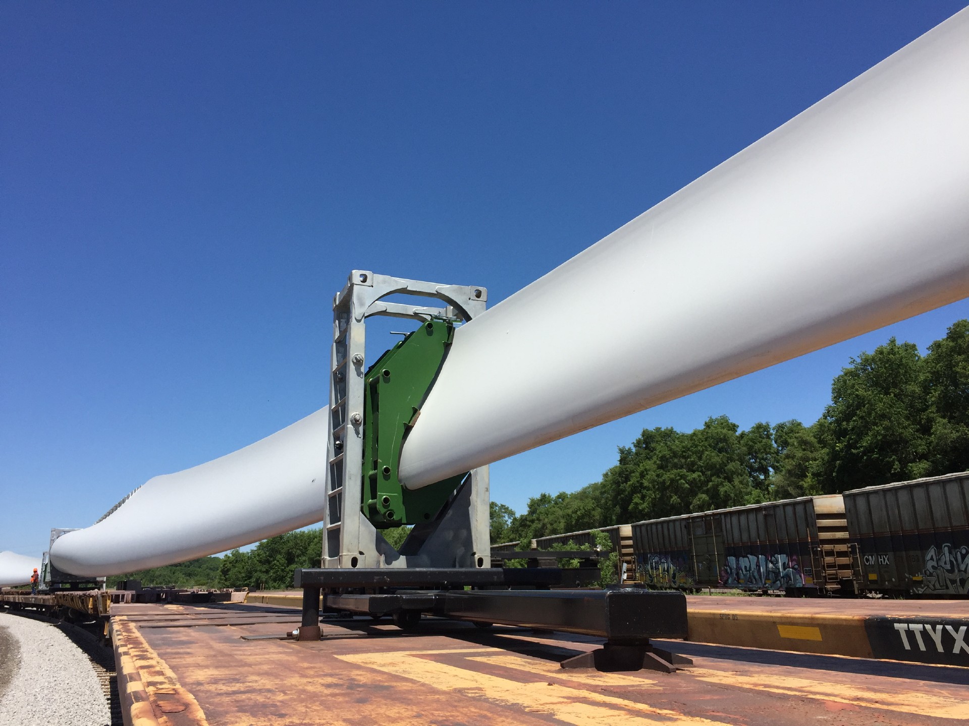 Oversized Wind Blade Close Up