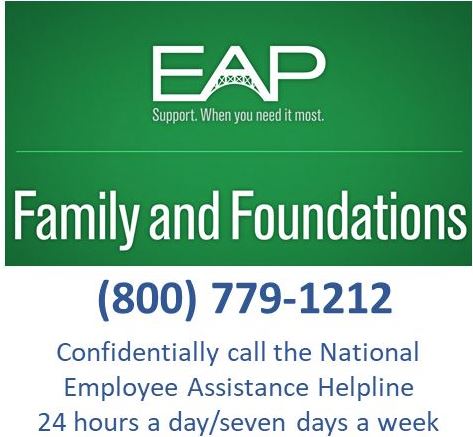 Blue EAP Logo with phone number and family foundations