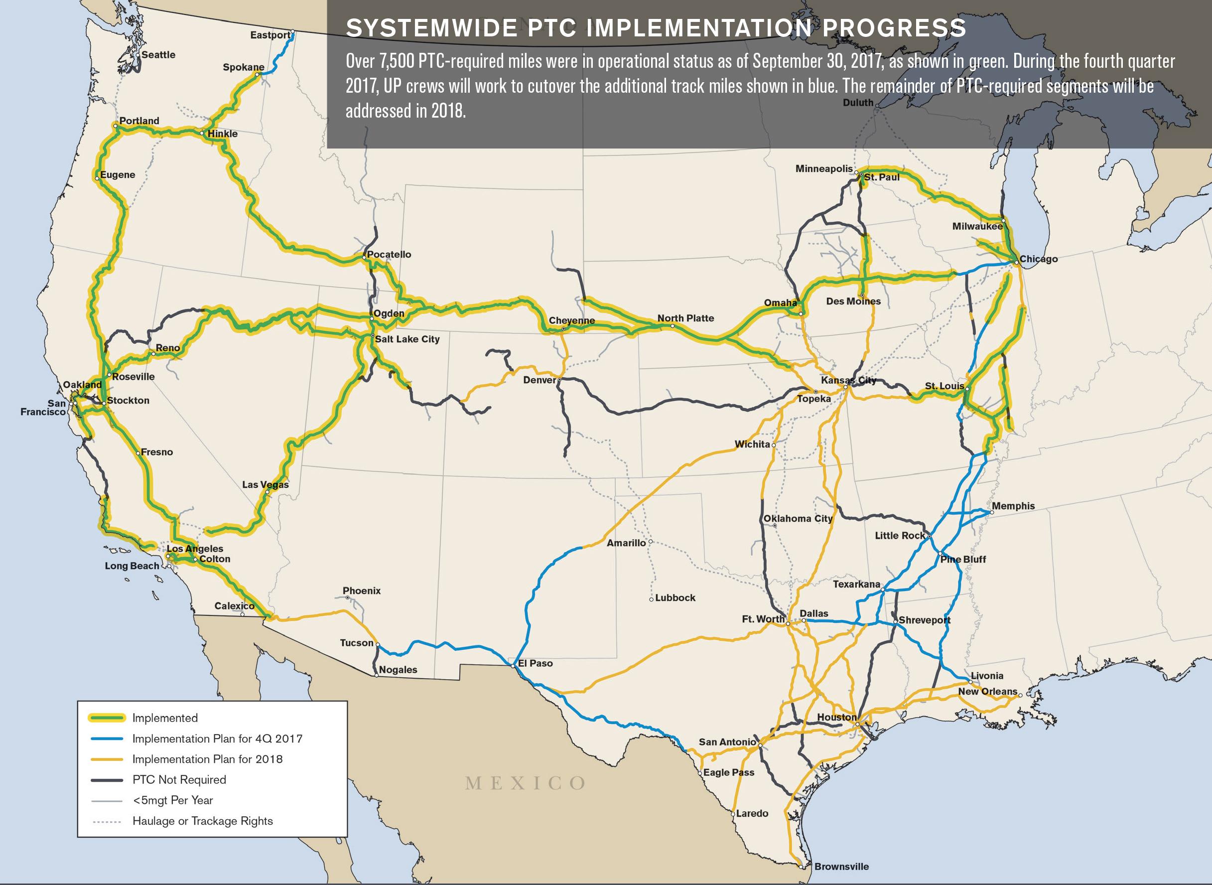 Original | PTC Progress Map, 3rd Quarter 2017