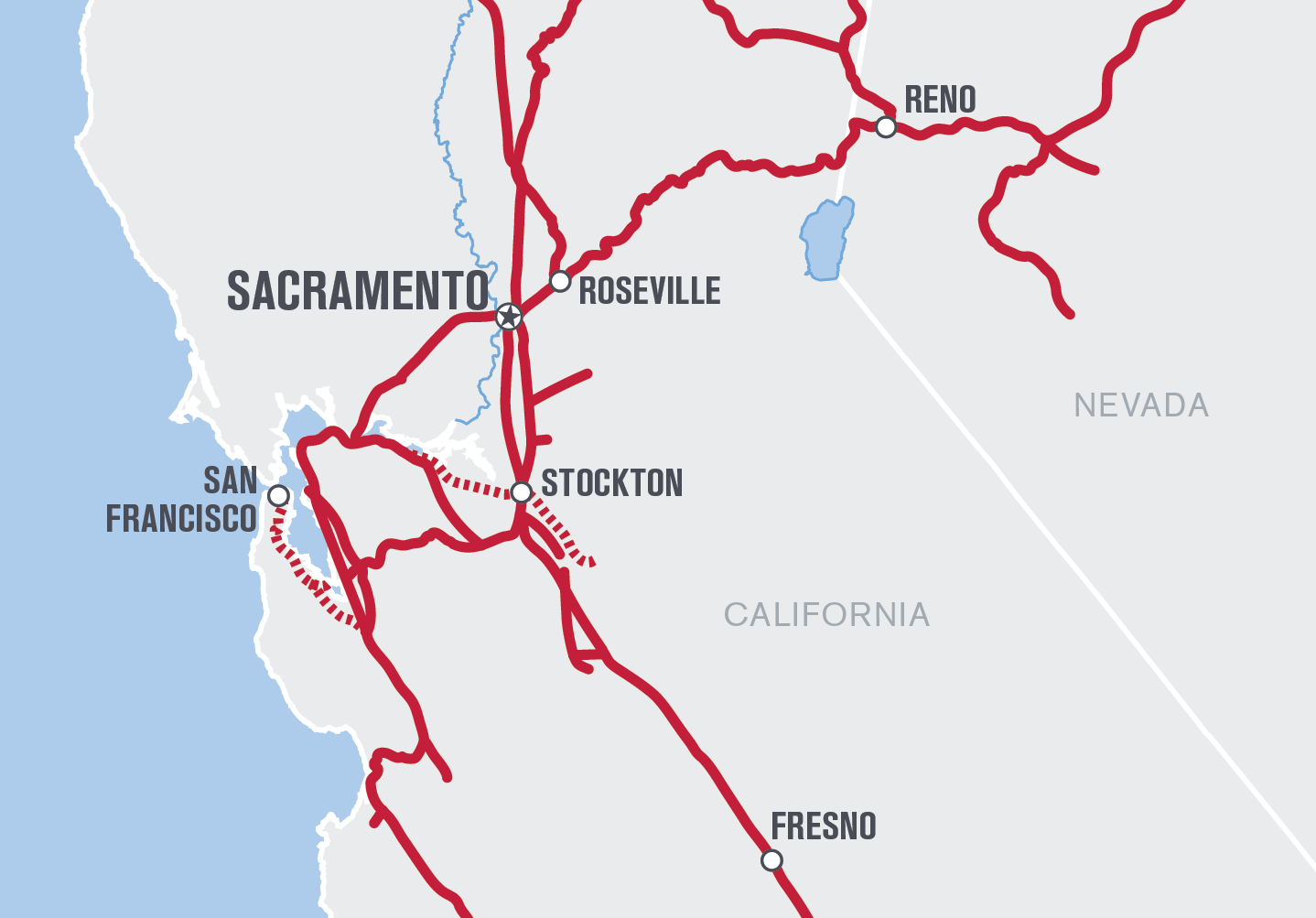Sacramento, California, Map