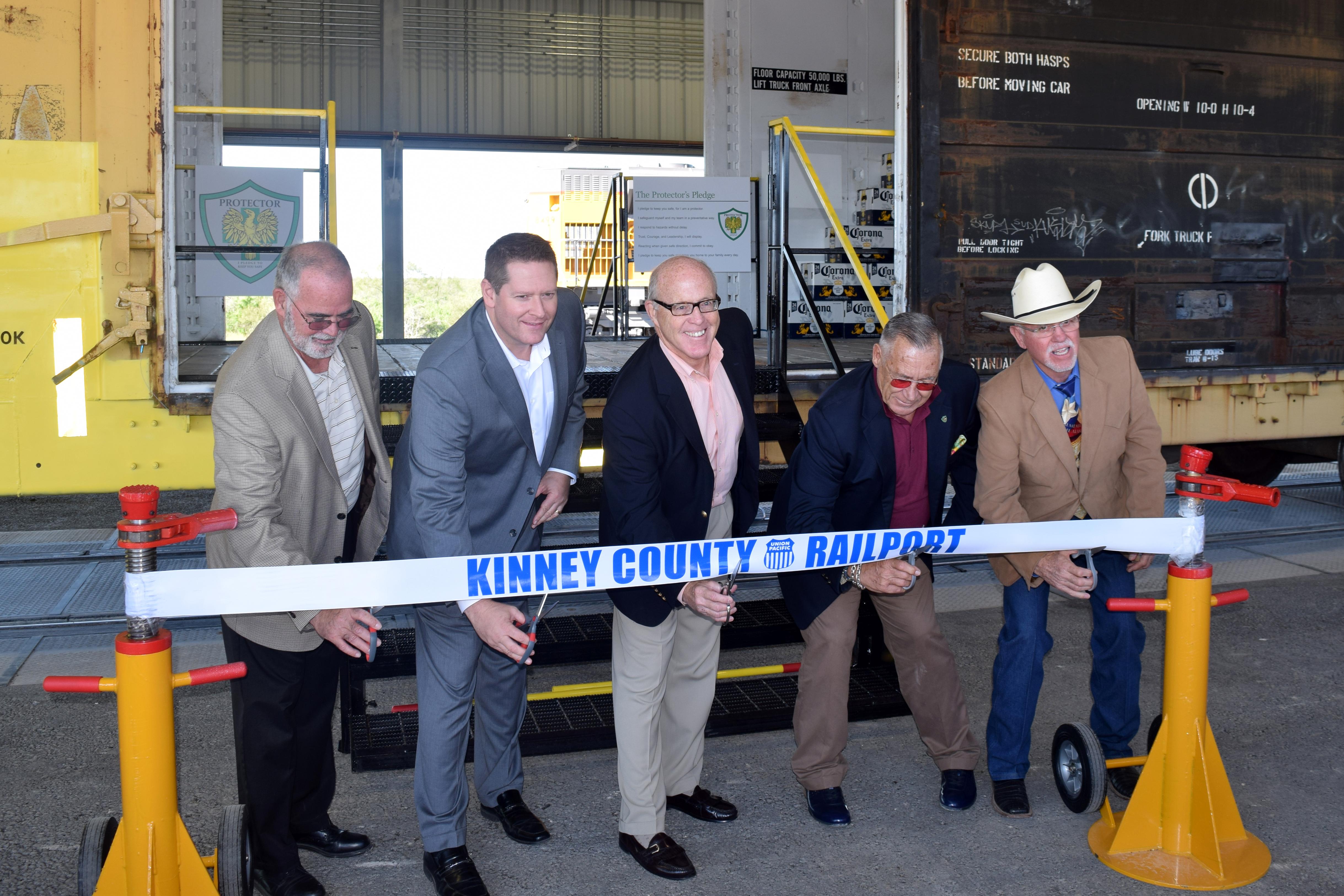 Ribbon Cutting at Kinney County Railport