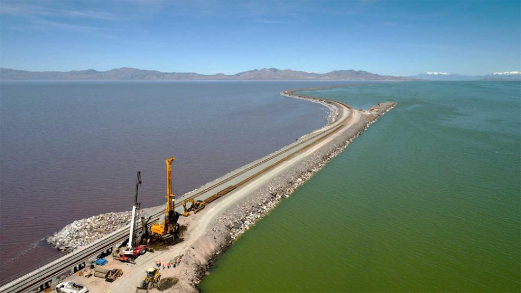 Large | Inside Track: Aerial view of the Great Salt Lake - main image