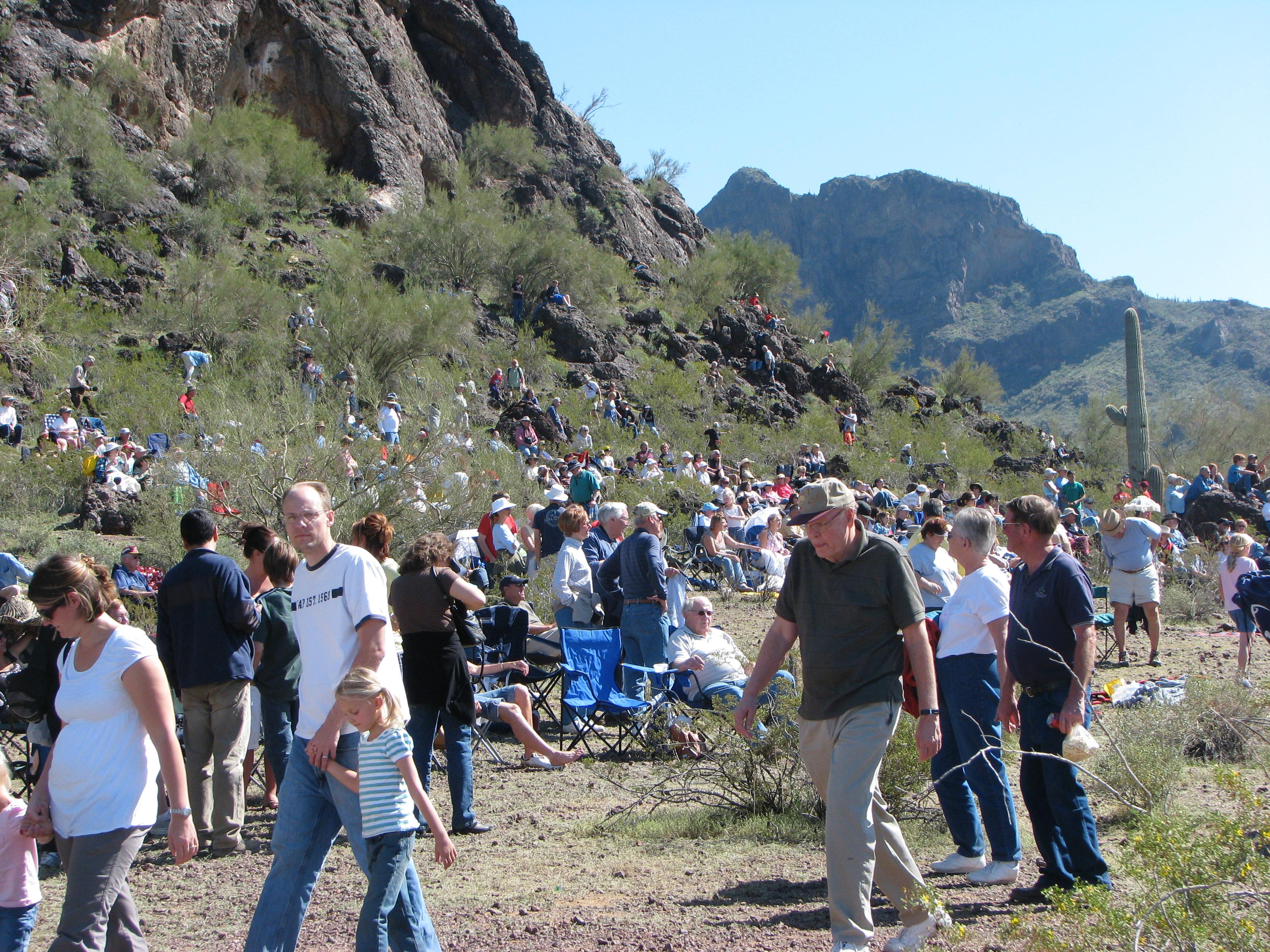 Spectators attend Picacho Re-Enactment