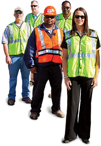 Employees in the middle