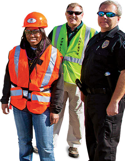 Employees on the right