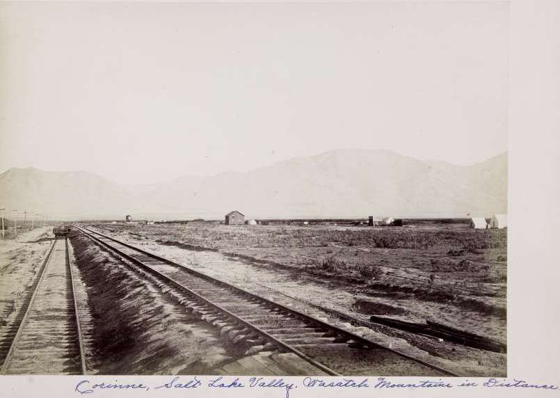 Corinne, Utah, Salt Lake Valley, Wasatch Mountains in Distance