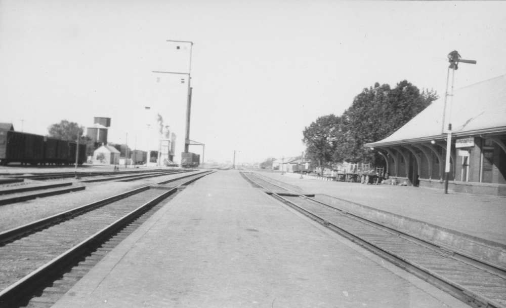 Photograph looking west at Kearney, Nebraska, from the station