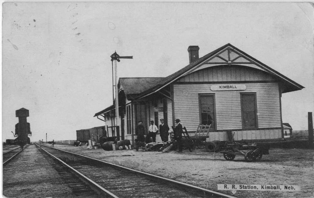 Depot in Kimball, Nebraska, 1892