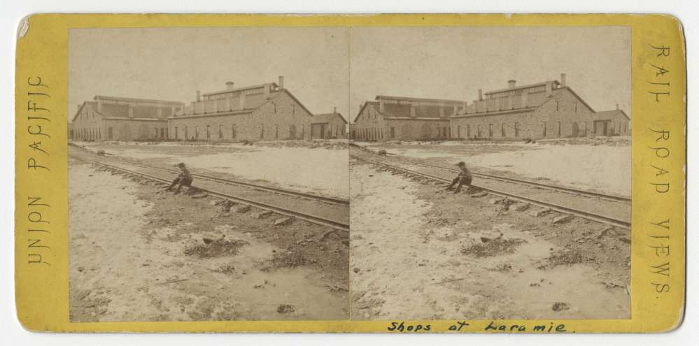 A stereo card howing machine shops in Laramie, Wyoming