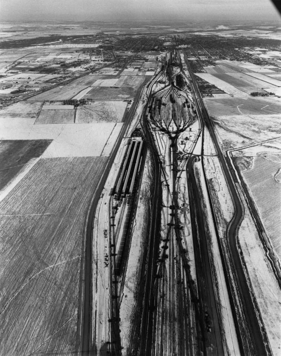 Aerial view of Bailey Yard, North Platte, Nebraska