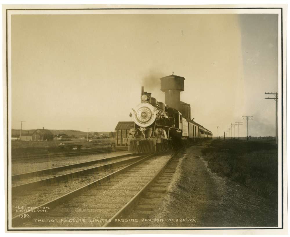 Union Pacific's Los Angeles Limited as it passes Paxton, Nebraska