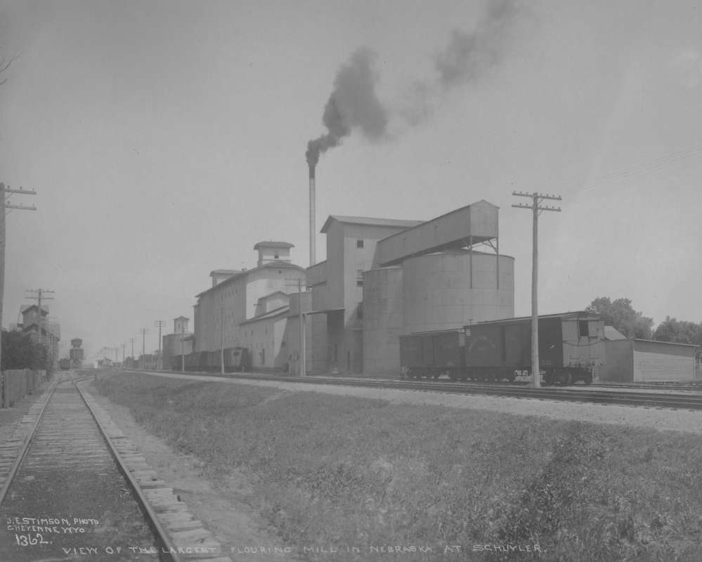 The largest flour mill in Nebraska which is located in the city of Schuyler