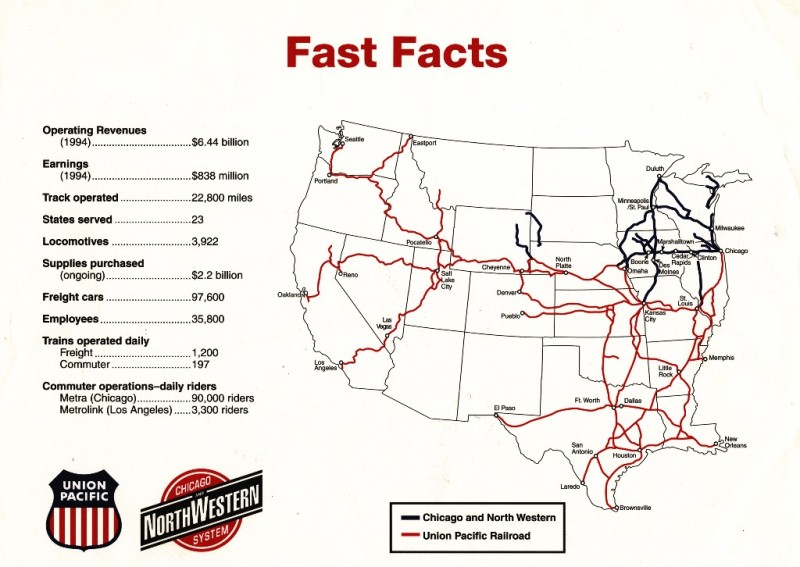 Chicago And Northwestern Railroad Map Timeline | History Of Union Pacific